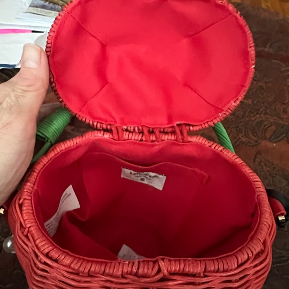 Kate Spade Red and Green Strawberry Mini Bag - Picture 4 of 4